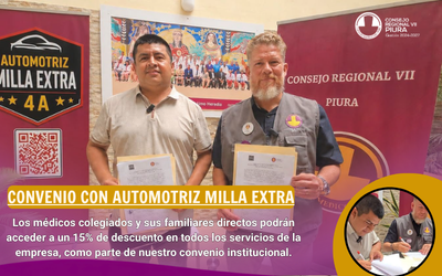 Convenio con Automotriz Milla Extra